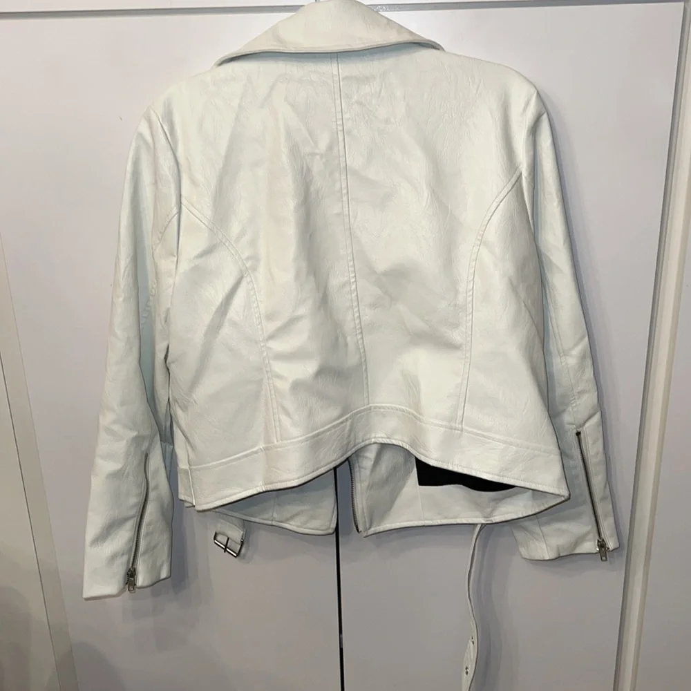 Premme White Faux Leather jacket - Picture 5 of 8